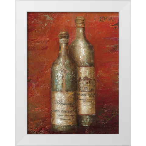 Serie Vino I White Modern Wood Framed Art Print by Pinto, Patricia