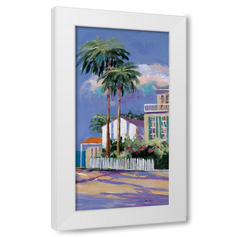 Key West II White Modern Wood Framed Art Print by Slivka, Jane