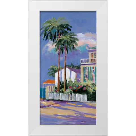 Key West II White Modern Wood Framed Art Print by Slivka, Jane