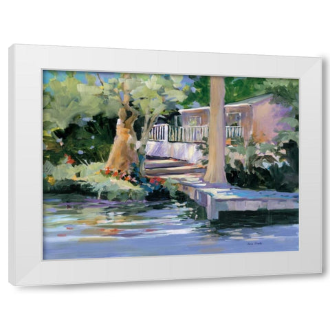 Mt. Dora Canal House White Modern Wood Framed Art Print by Slivka, Jane