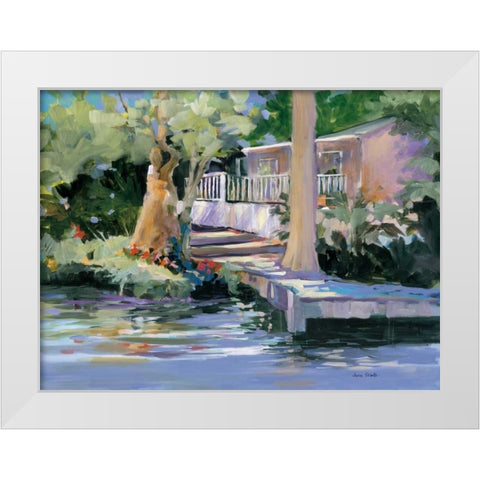 Mt. Dora Canal House White Modern Wood Framed Art Print by Slivka, Jane