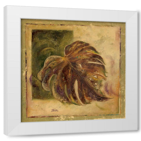 Green Balazo I White Modern Wood Framed Art Print by Pinto, Patricia
