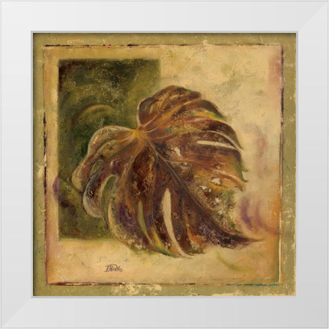 Green Balazo I White Modern Wood Framed Art Print by Pinto, Patricia