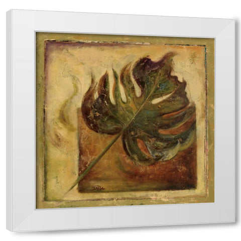 Green Balazo II White Modern Wood Framed Art Print by Pinto, Patricia