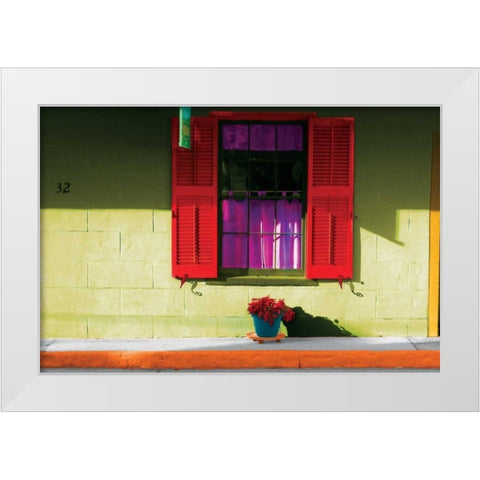 St. Augustine I White Modern Wood Framed Art Print by Mabat, Ynon