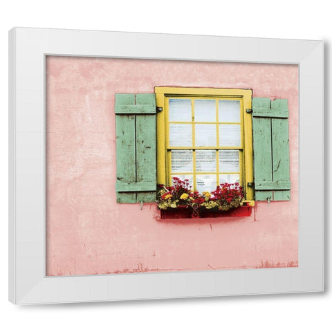 Pink St. Augustine White Modern Wood Framed Art Print by Mabat, Ynon