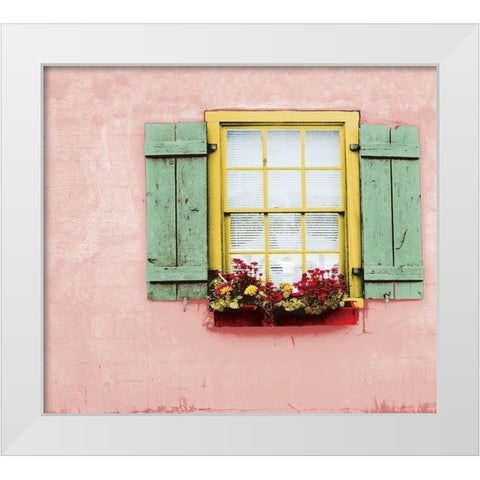 Pink St. Augustine White Modern Wood Framed Art Print by Mabat, Ynon