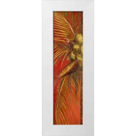 Mis Cocos I White Modern Wood Framed Art Print by Pinto, Patricia