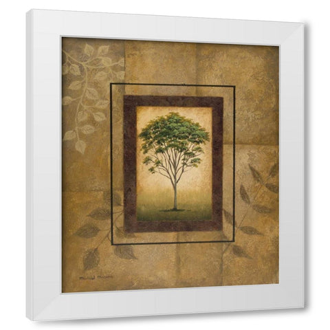 Alpine Ash White Modern Wood Framed Art Print by Marcon, Michael