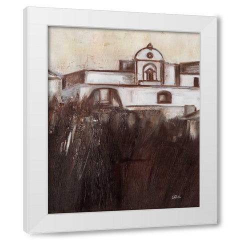 Old Cartagena V White Modern Wood Framed Art Print by Pinto, Patricia
