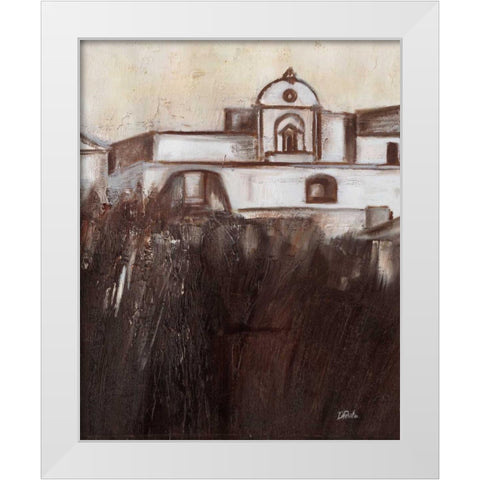 Old Cartagena V White Modern Wood Framed Art Print by Pinto, Patricia