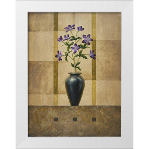 Stillness II White Modern Wood Framed Art Print by Marcon, Michael