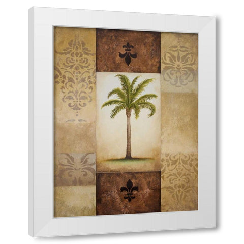 Fantasy Palm I White Modern Wood Framed Art Print by Marcon, Michael