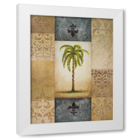 Fantasy Palm II White Modern Wood Framed Art Print by Marcon, Michael