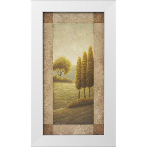 Beyond Elgin II White Modern Wood Framed Art Print by Marcon, Michael