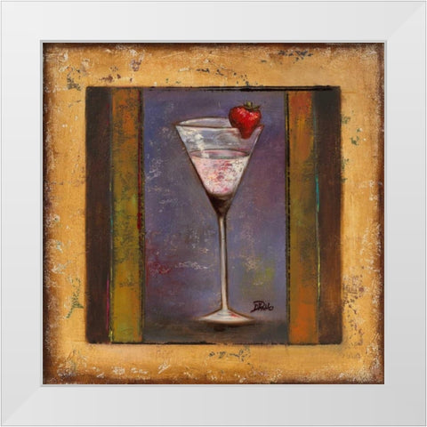 Coctelito II White Modern Wood Framed Art Print by Pinto, Patricia