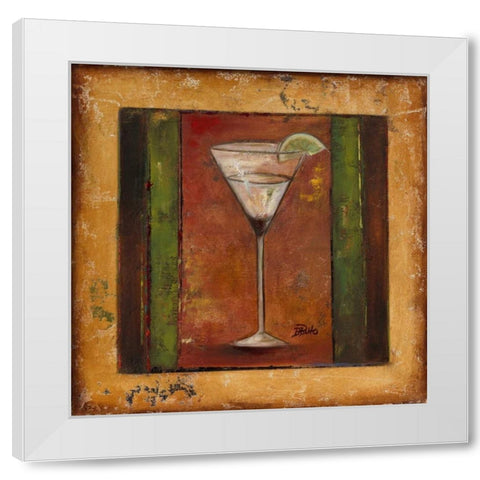Coctelito IV White Modern Wood Framed Art Print by Pinto, Patricia