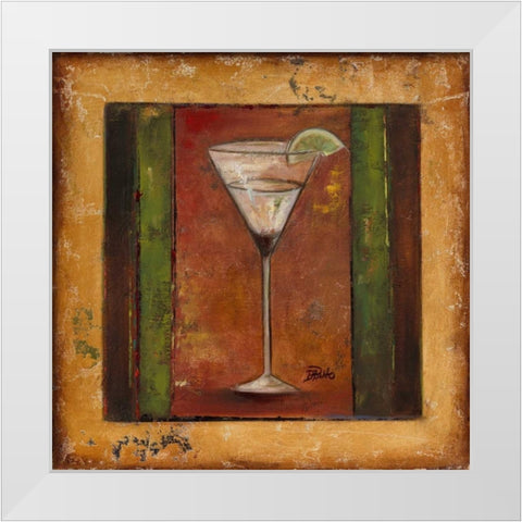 Coctelito IV White Modern Wood Framed Art Print by Pinto, Patricia