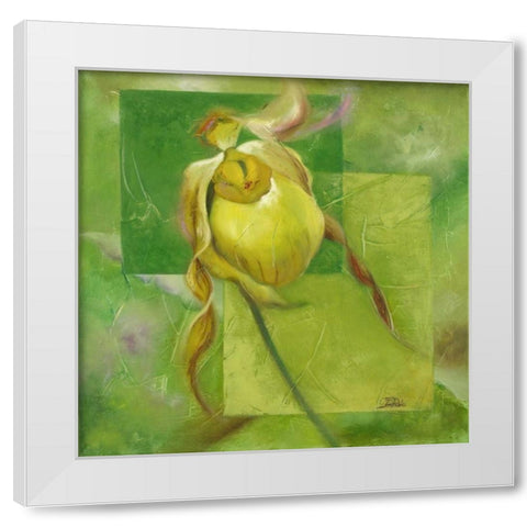 Cool Garden I White Modern Wood Framed Art Print by Pinto, Patricia