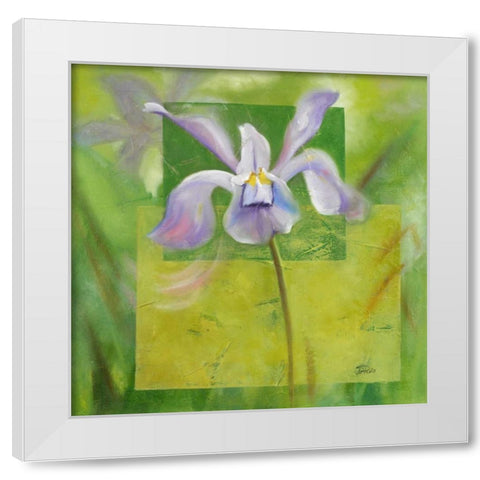 Cool Garden III White Modern Wood Framed Art Print by Pinto, Patricia
