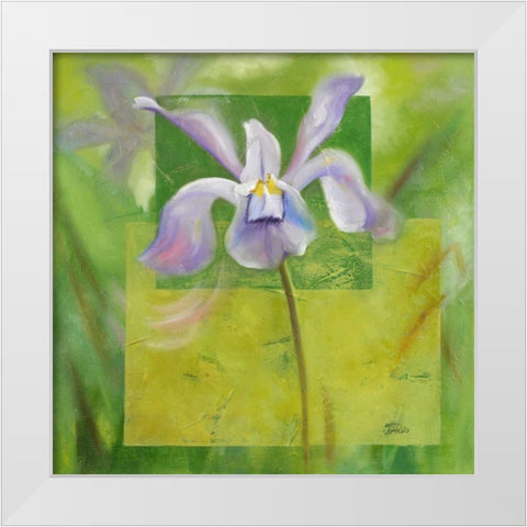 Cool Garden III White Modern Wood Framed Art Print by Pinto, Patricia