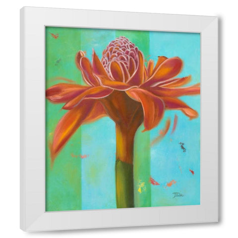 Exotica III White Modern Wood Framed Art Print by Pinto, Patricia