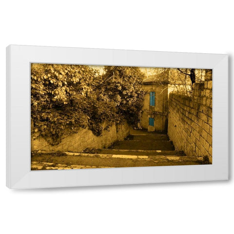 Jerusalem I White Modern Wood Framed Art Print by Mabat, Ynon