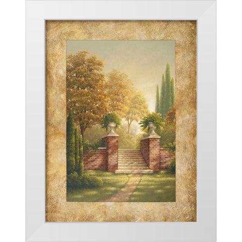 Autumn Light I White Modern Wood Framed Art Print by Marcon, Michael