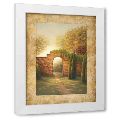 Autumn Light II White Modern Wood Framed Art Print by Marcon, Michael