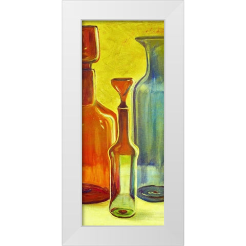 Murano Glass Panel I White Modern Wood Framed Art Print by Pinto, Patricia