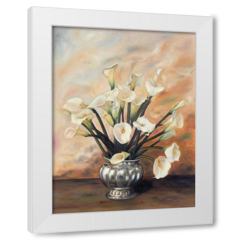 Cartuchos White Modern Wood Framed Art Print by Pinto, Patricia