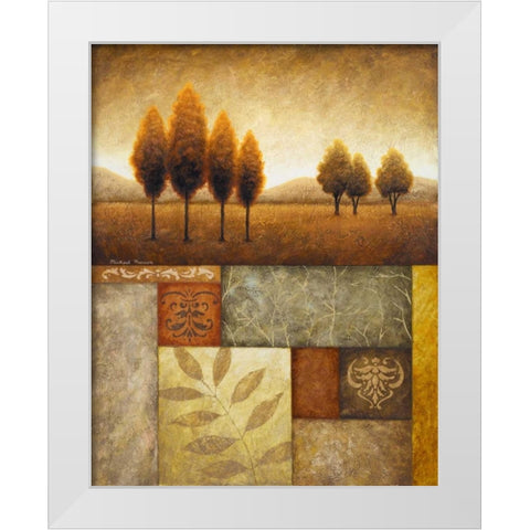 Plainview II White Modern Wood Framed Art Print by Marcon, Michael