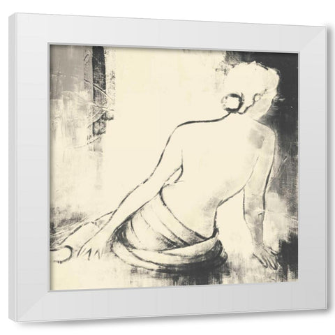 Figurative Woman I White Modern Wood Framed Art Print by Loreth, Lanie