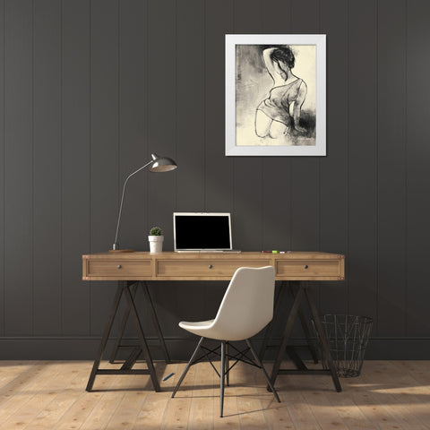 Figurative Woman II White Modern Wood Framed Art Print by Loreth, Lanie