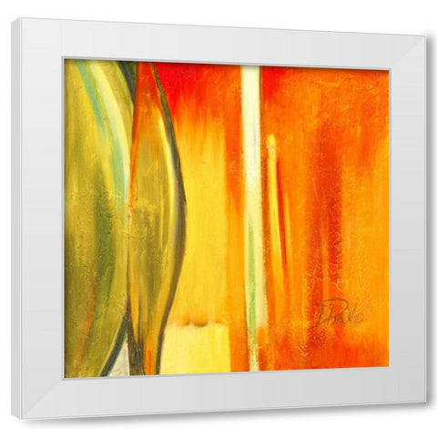 Color Glasses I White Modern Wood Framed Art Print by Pinto, Patricia