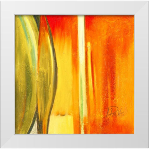 Color Glasses I White Modern Wood Framed Art Print by Pinto, Patricia