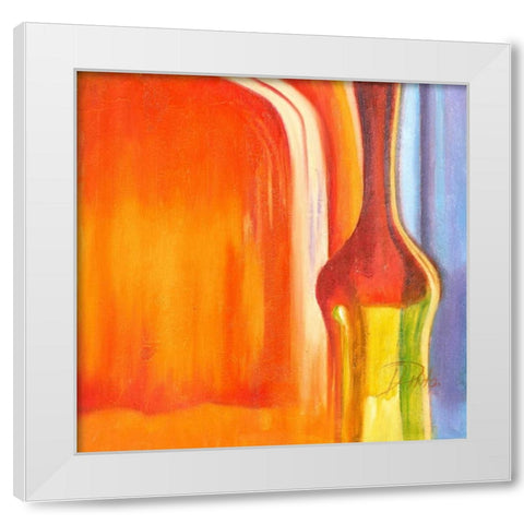 Color Glasses V White Modern Wood Framed Art Print by Pinto, Patricia