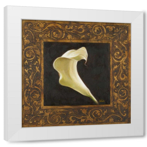 The Perfect Touch III White Modern Wood Framed Art Print by Pinto, Patricia