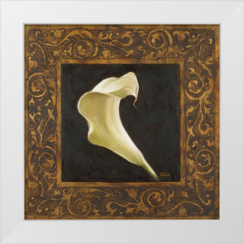 The Perfect Touch III White Modern Wood Framed Art Print by Pinto, Patricia