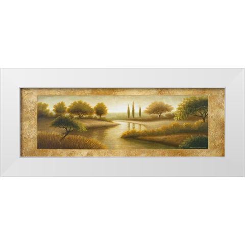 Rockford II White Modern Wood Framed Art Print by Marcon, Michael