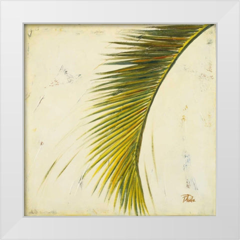 BarÃº Palm II White Modern Wood Framed Art Print by Pinto, Patricia