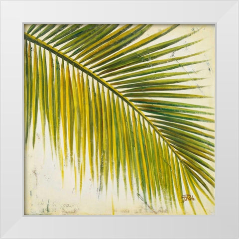 Baru Palm III White Modern Wood Framed Art Print by Pinto, Patricia