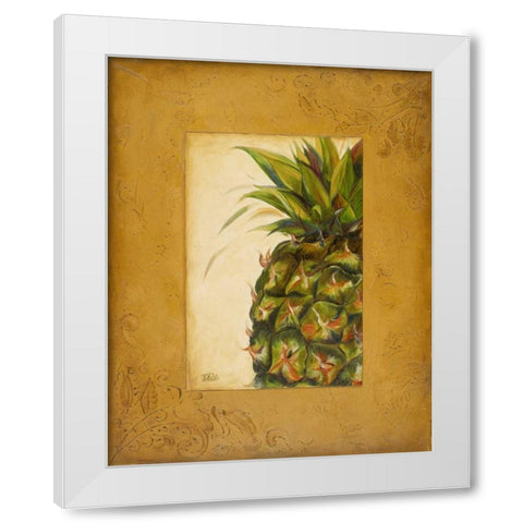 Media PiÃ±a I White Modern Wood Framed Art Print by Pinto, Patricia