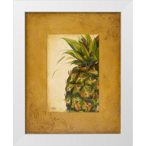 Media PiÃ±a I White Modern Wood Framed Art Print by Pinto, Patricia