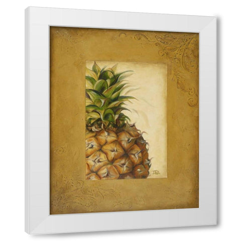 Media PiÃ±a II White Modern Wood Framed Art Print by Pinto, Patricia