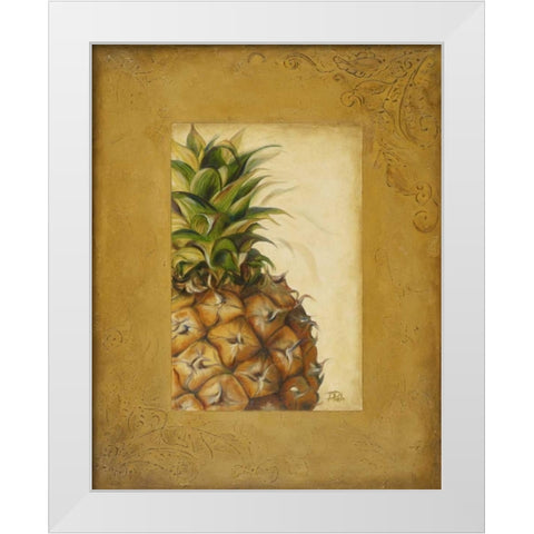 Media PiÃ±a II White Modern Wood Framed Art Print by Pinto, Patricia
