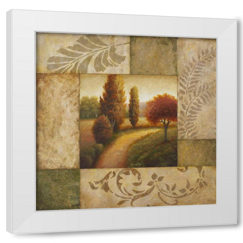 Warm Season II White Modern Wood Framed Art Print by Marcon, Michael