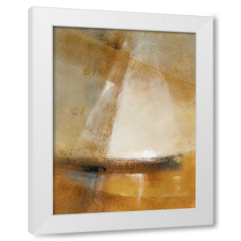 On Misty Waters I White Modern Wood Framed Art Print by Loreth, Lanie