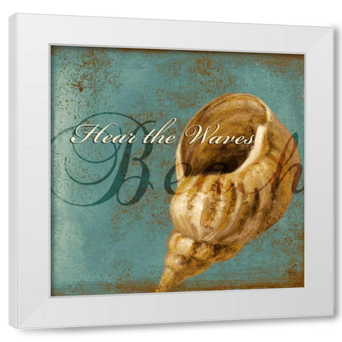 Coastal Sayings II White Modern Wood Framed Art Print by Loreth, Lanie