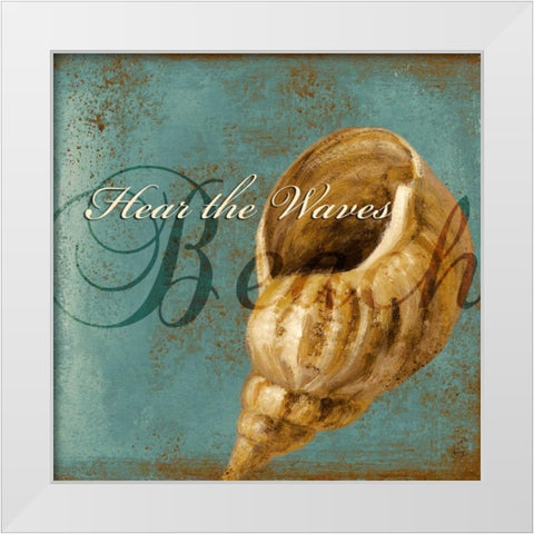 Coastal Sayings II White Modern Wood Framed Art Print by Loreth, Lanie